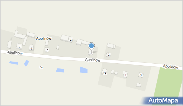 Apolinów, Apolinów, 3, mapa Apolinów