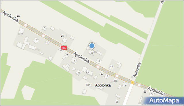 Apolonka, Apolonka, 10, mapa Apolonka