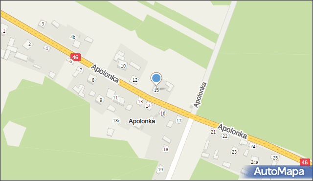 Apolonka, Apolonka, 15, mapa Apolonka