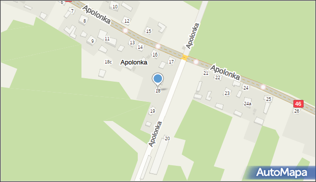 Apolonka, Apolonka, 18, mapa Apolonka