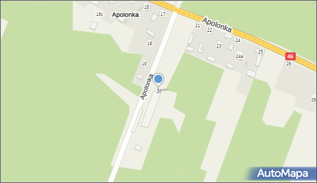 Apolonka, Apolonka, 20, mapa Apolonka