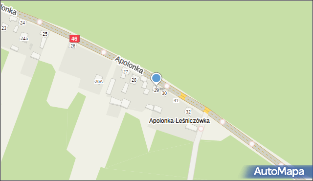 Apolonka, Apolonka, 29, mapa Apolonka