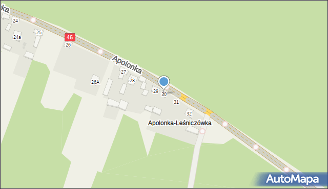 Apolonka, Apolonka, 30, mapa Apolonka