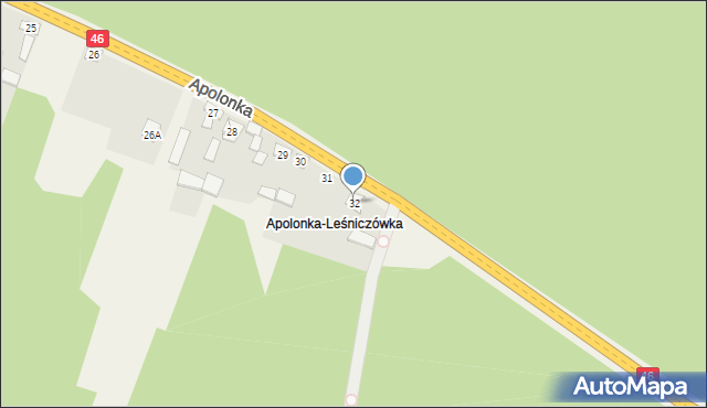 Apolonka, Apolonka, 32, mapa Apolonka