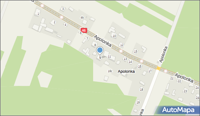 Apolonka, Apolonka, 9, mapa Apolonka