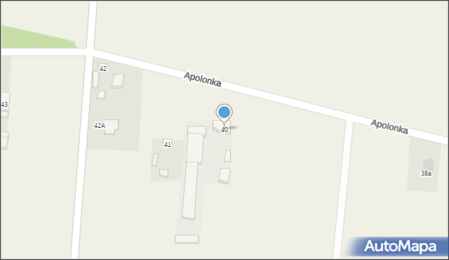 Apolonka, Apolonka, 40, mapa Apolonka