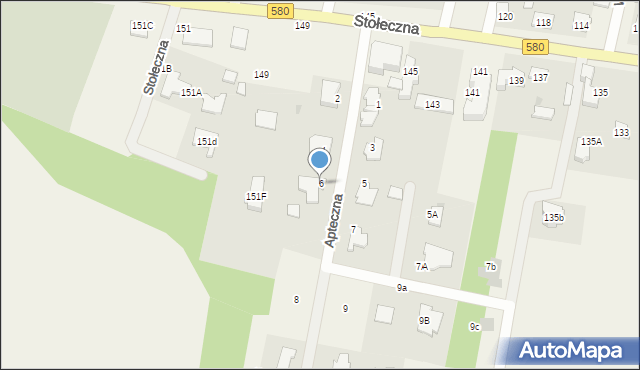 Feliksów, Apteczna, 6, mapa Feliksów