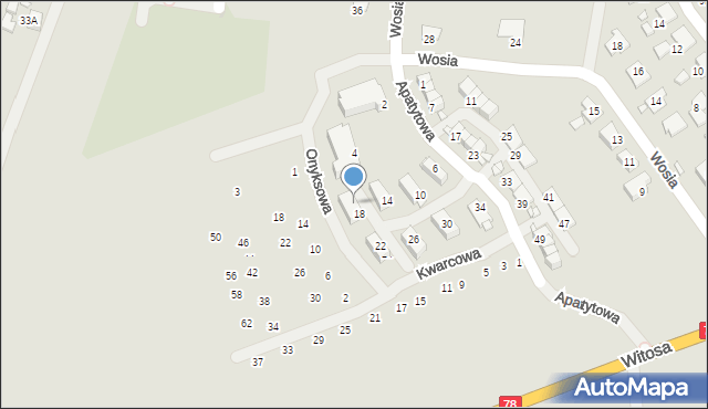 Zabrze, Apatytowa, 20, mapa Zabrza