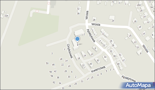 Zabrze, Apatytowa, 4, mapa Zabrza