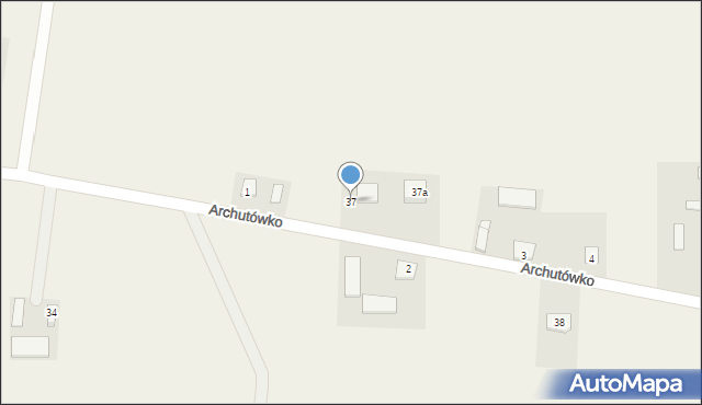 Archutówko, Archutówko, 37, mapa Archutówko