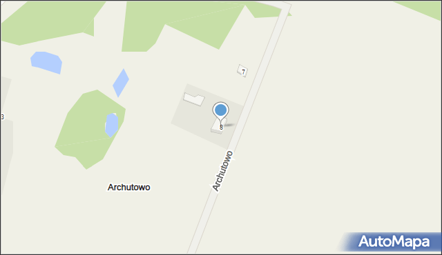 Archutowo, Archutowo, 8, mapa Archutowo