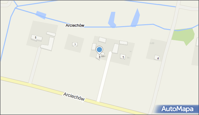 Arciechów, Arciechów, 6, mapa Arciechów