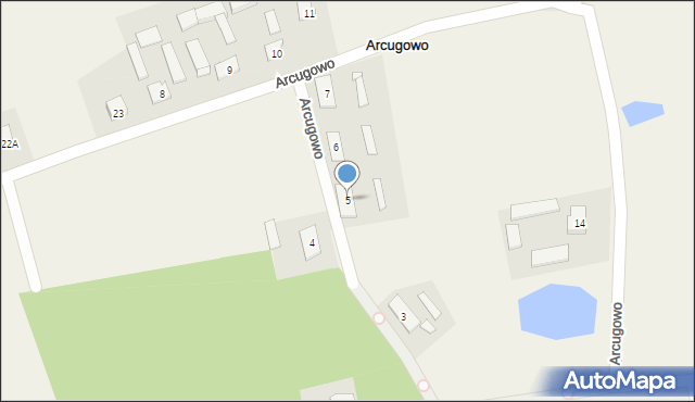 Arcugowo, Arcugowo, 5, mapa Arcugowo