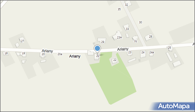Ariany, Ariany, 21, mapa Ariany