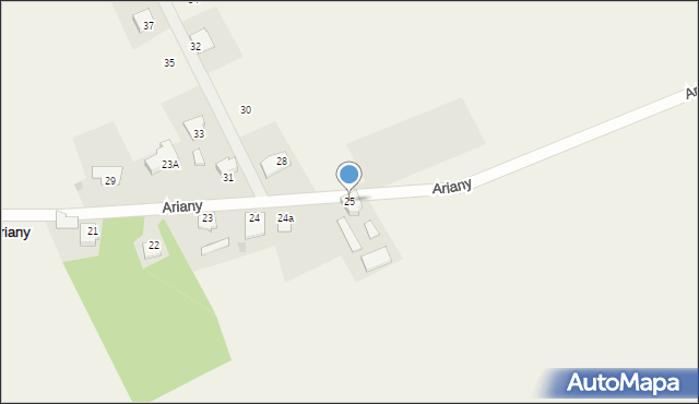 Ariany, Ariany, 25, mapa Ariany