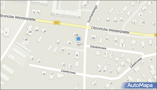 Augustów, Arnikowa, 63, mapa Augustów