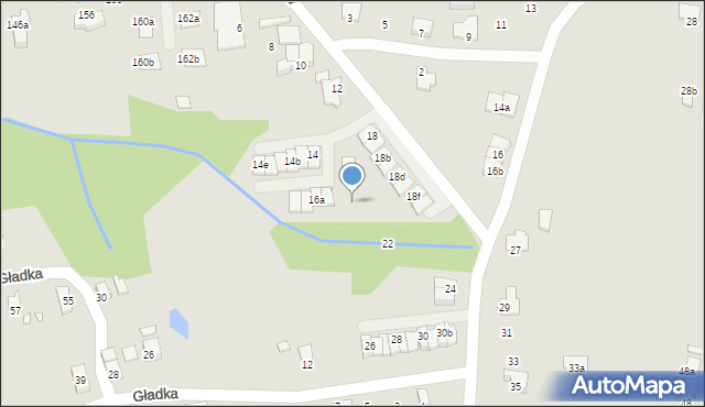 Bielsko-Biała, Architektów, 16a, mapa Bielsko-Białej