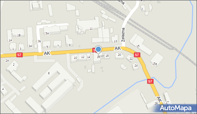 Biskupiec, Armii Krajowej, 16, mapa Biskupiec