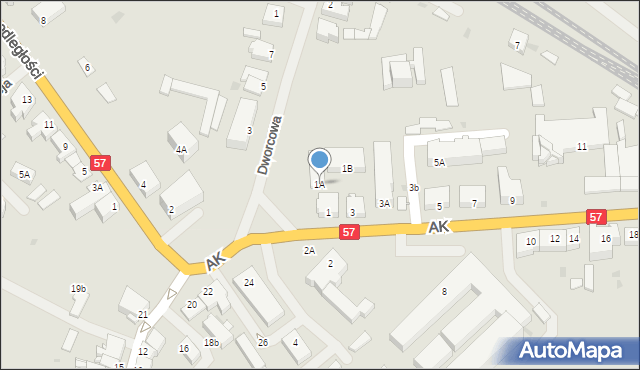 Biskupiec, Armii Krajowej, 1A, mapa Biskupiec