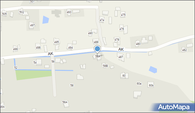 Błażowa, Armii Krajowej, 58A, mapa Błażowa