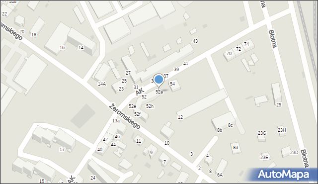 Braniewo, Armii Krajowej, 52a, mapa Braniewo