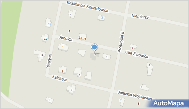 Bydgoszcz, Arnolda, 3, mapa Bydgoszczy