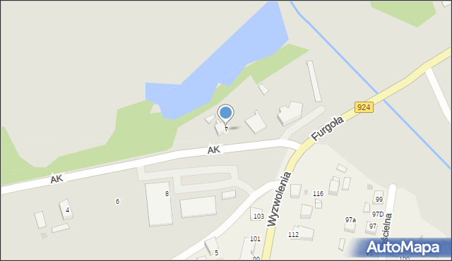 Czerwionka-Leszczyny, Armii Krajowej, 7, mapa Czerwionka-Leszczyny