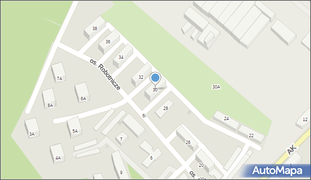 Dąbrowa Górnicza, Armii Krajowej, 30, mapa Dąbrowa Górnicza