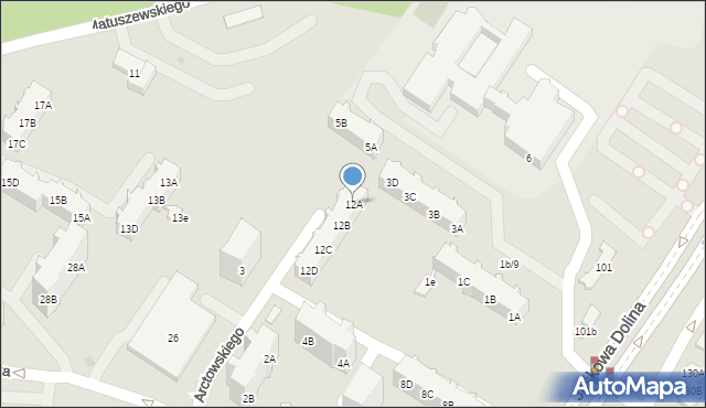 Gdańsk, Arctowskiego Henryka, 12A, mapa Gdańska