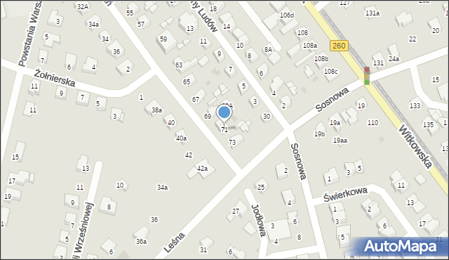 Gniezno, Armii Poznań, 71, mapa Gniezna