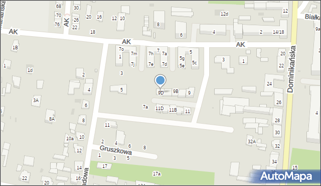 Góra Kalwaria, Armii Krajowej, 9D, mapa Góra Kalwaria