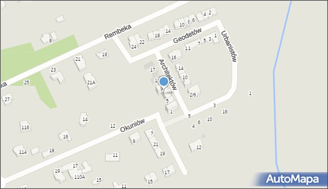 Grodzisk Mazowiecki, Architektów, 7, mapa Grodzisk Mazowiecki