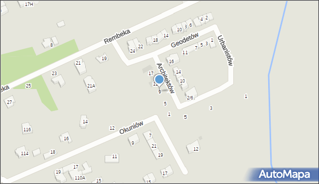 Grodzisk Mazowiecki, Architektów, 9, mapa Grodzisk Mazowiecki