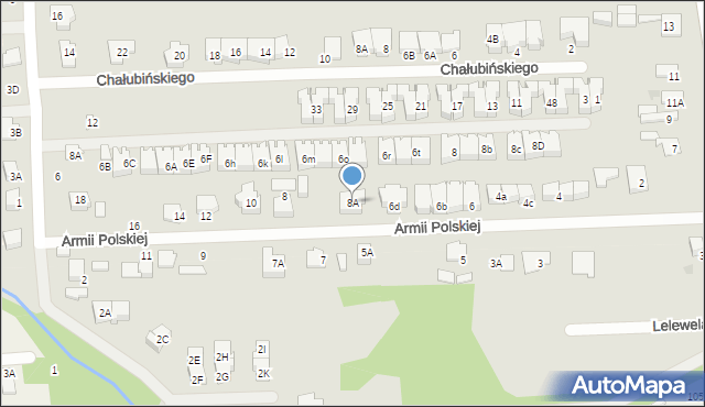 Grodzisk Mazowiecki, Armii Polskiej, 8A, mapa Grodzisk Mazowiecki