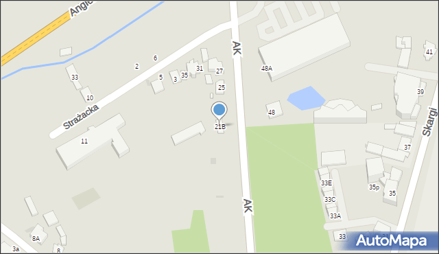 Grójec, Armii Krajowej, 21B, mapa Grójec