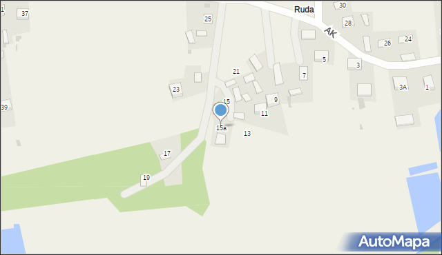 Horyniec-Zdrój, Armii Krajowej, 15a, mapa Horyniec-Zdrój
