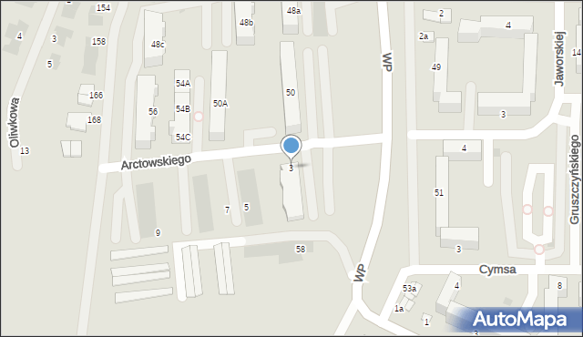 Inowrocław, Arctowskiego Henryka, 3, mapa Inowrocławia