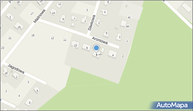 Jerzmanowa, Aroniowa, 6, mapa Jerzmanowa