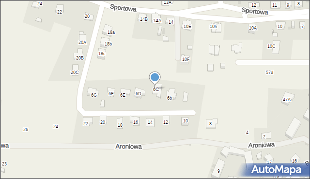 Jeżów Sudecki, Aroniowa, 6C, mapa Jeżów Sudecki