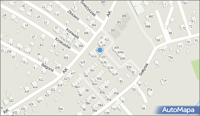 Katowice, Armii Krajowej, 413, mapa Katowic