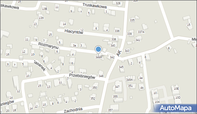 Katowice, Armii Krajowej, 344A, mapa Katowic