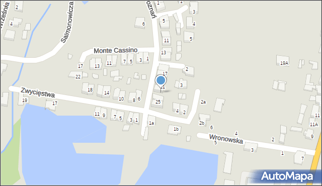 Kępno, Armii Poznań, 23, mapa Kępno