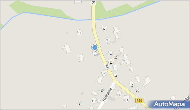 Koprzywnica, Armii Krajowej, 13, mapa Koprzywnica