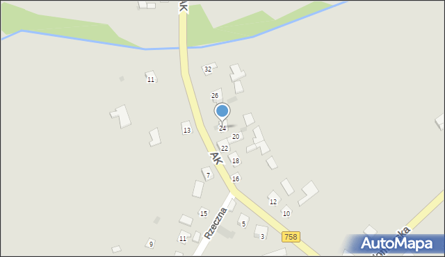 Koprzywnica, Armii Krajowej, 24, mapa Koprzywnica