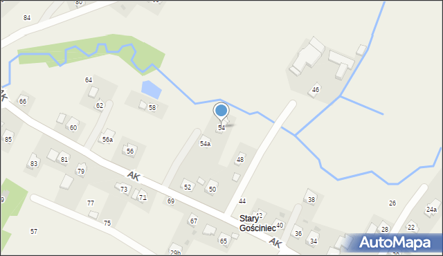 Korczyna, Armii Krajowej, 54, mapa Korczyna