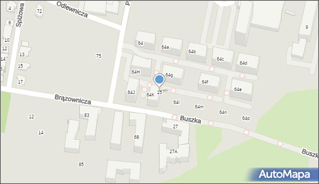 Kraków, Armii Krajowej, 15, mapa Krakowa