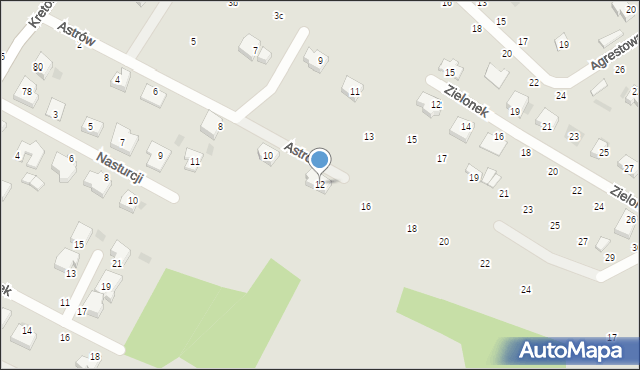 Kretomino, Aroniowa, 12, mapa Kretomino