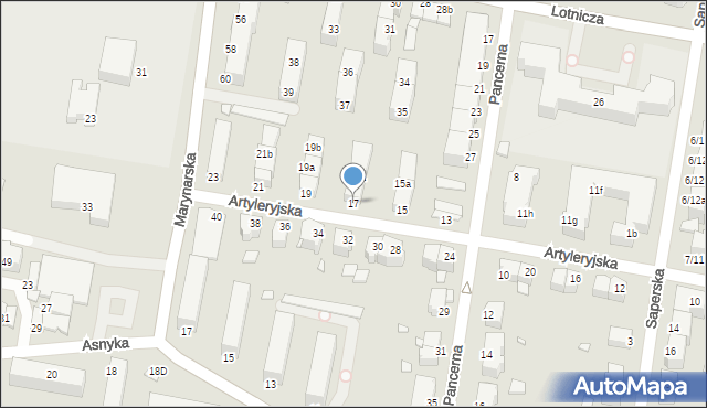 Legnica, Artyleryjska, 17, mapa Legnicy