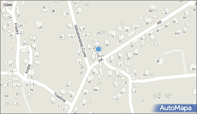 Libiąż, Armii Krajowej, 27, mapa Libiąż