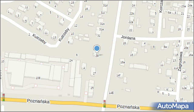 Łowicz, Armii Krajowej, 29, mapa Łowicza